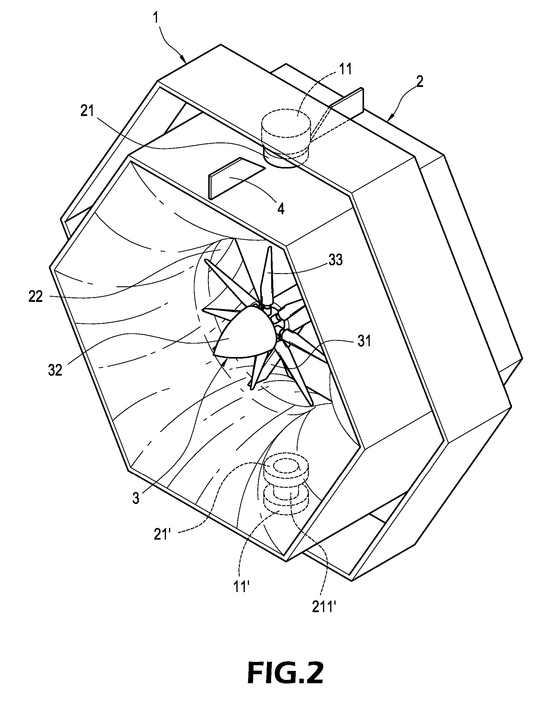 Wind Guiding Hood Structure For Wind Power Generation