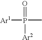 Light-emitting device containing bis-phosphineoxide compound