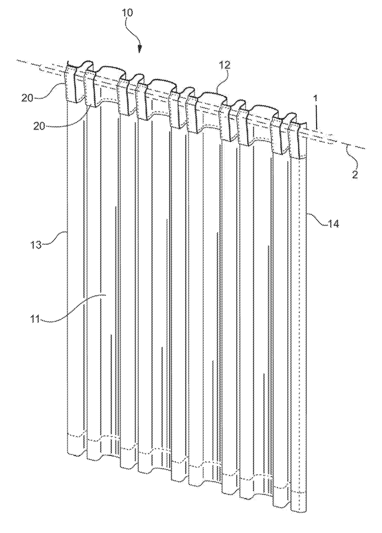 Window Panel With Fabric-Displaying Securement