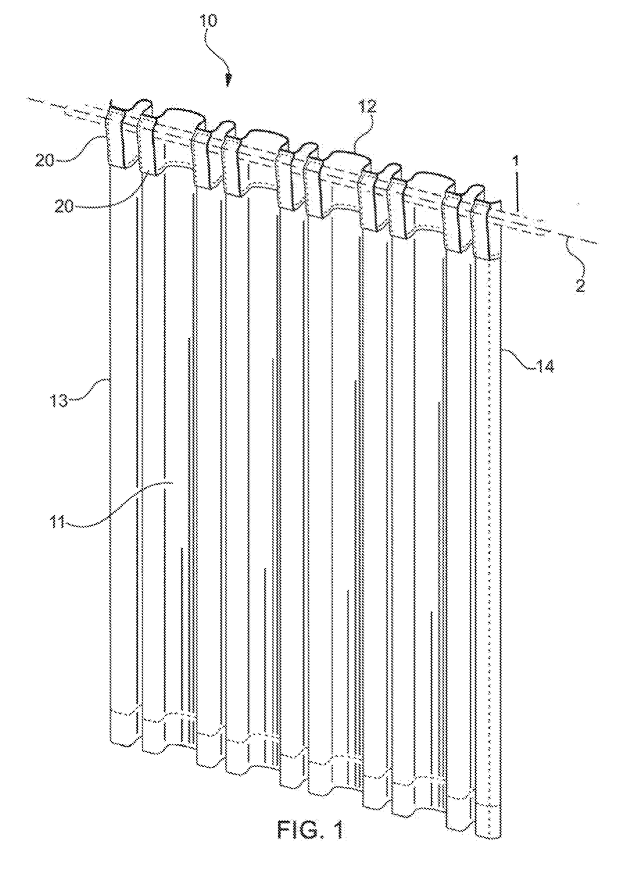 Window Panel With Fabric-Displaying Securement