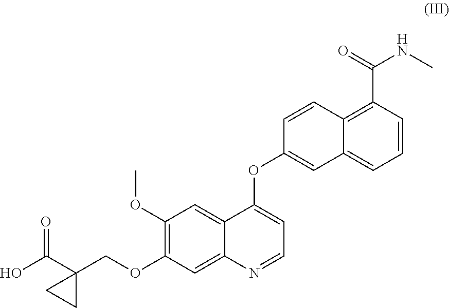 Process for the preparation of 6-(7-((1-aminocyclopropyl)methoxy)-6-methoxyquinolin-4-yloxy)-N-methyl-1-naphthamide and synthetic intermediates thereof