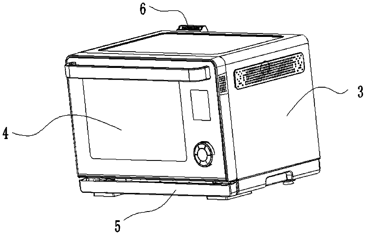 Steam exhaust structure and steam oven adopting same