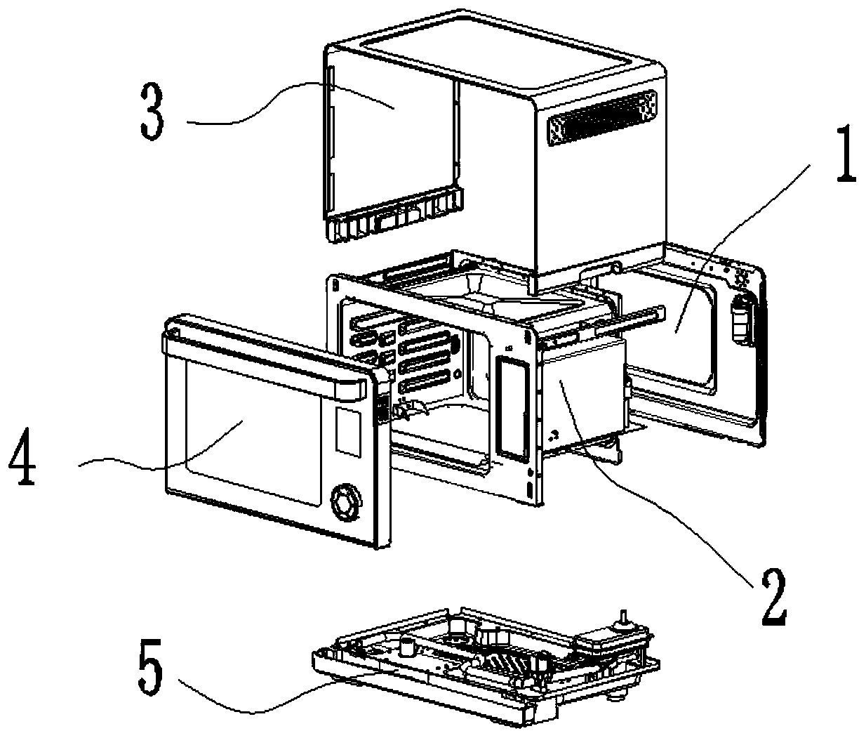 Steam exhaust structure and steam oven adopting same