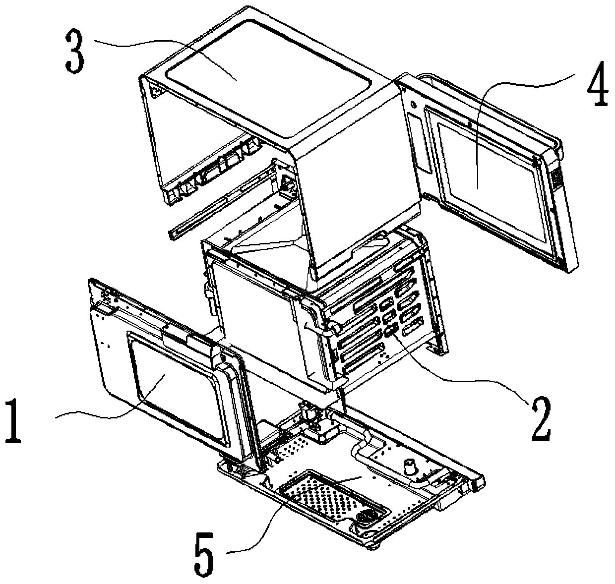 Steam exhaust structure and steam oven adopting same