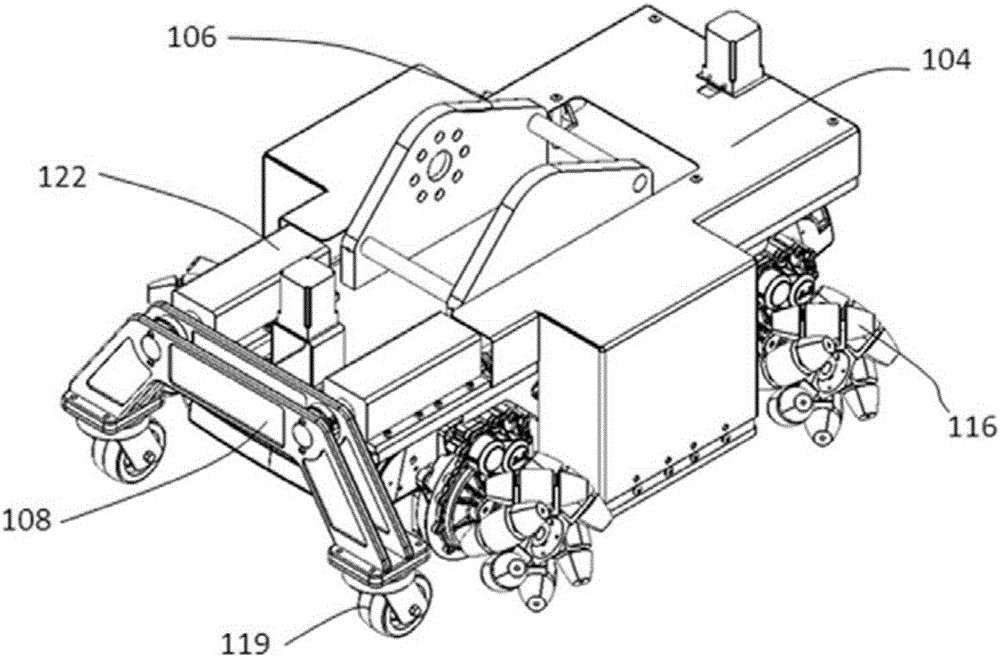 Dynamic adaptive stability control system for mobile robot