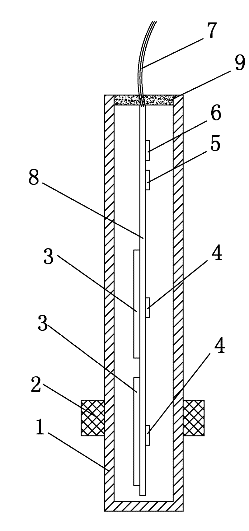 Hall encoder-based travel sensor and travel measurement method thereof