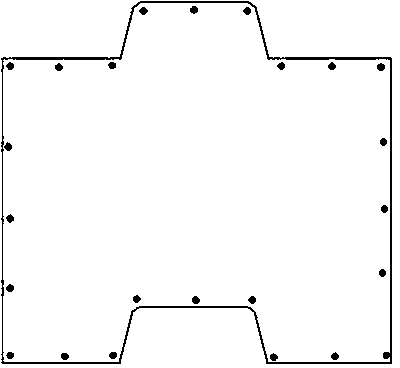 Concave-convex support-engaged water-stopping pile