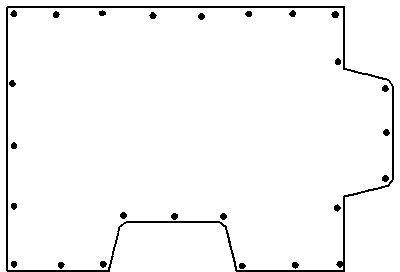 Concave-convex support-engaged water-stopping pile