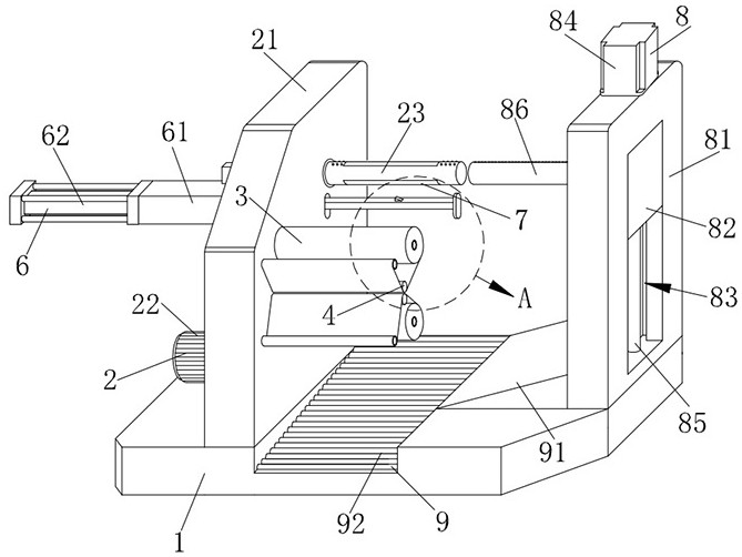 Winding equipment for electrolytic copper foil production