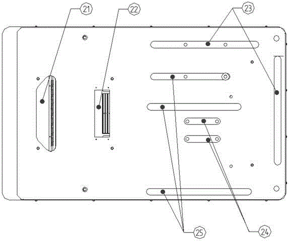 Thin automobile air conditioner