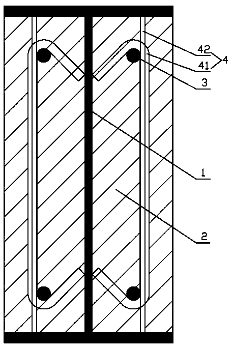 Steel-concrete frame structure, wall body structure and passive house