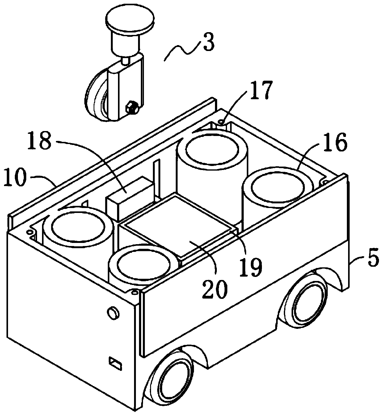 Fully automatic transfer flat truck