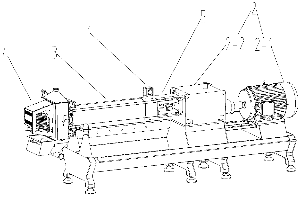 Extruding machine capable of automatically discharging screw rod