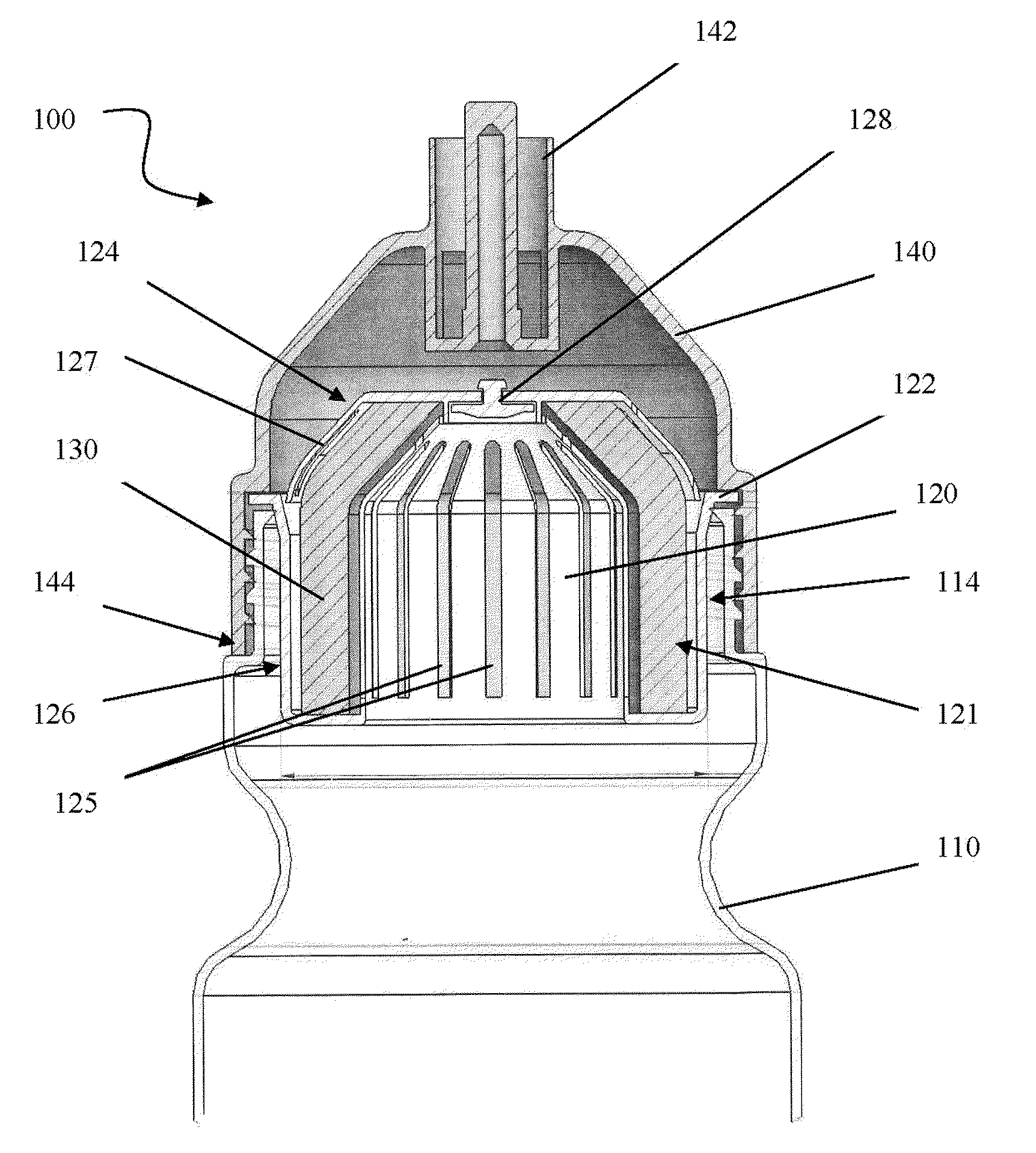 Multi-Compartment Water Purification Bottle Having a Replaceable Filter