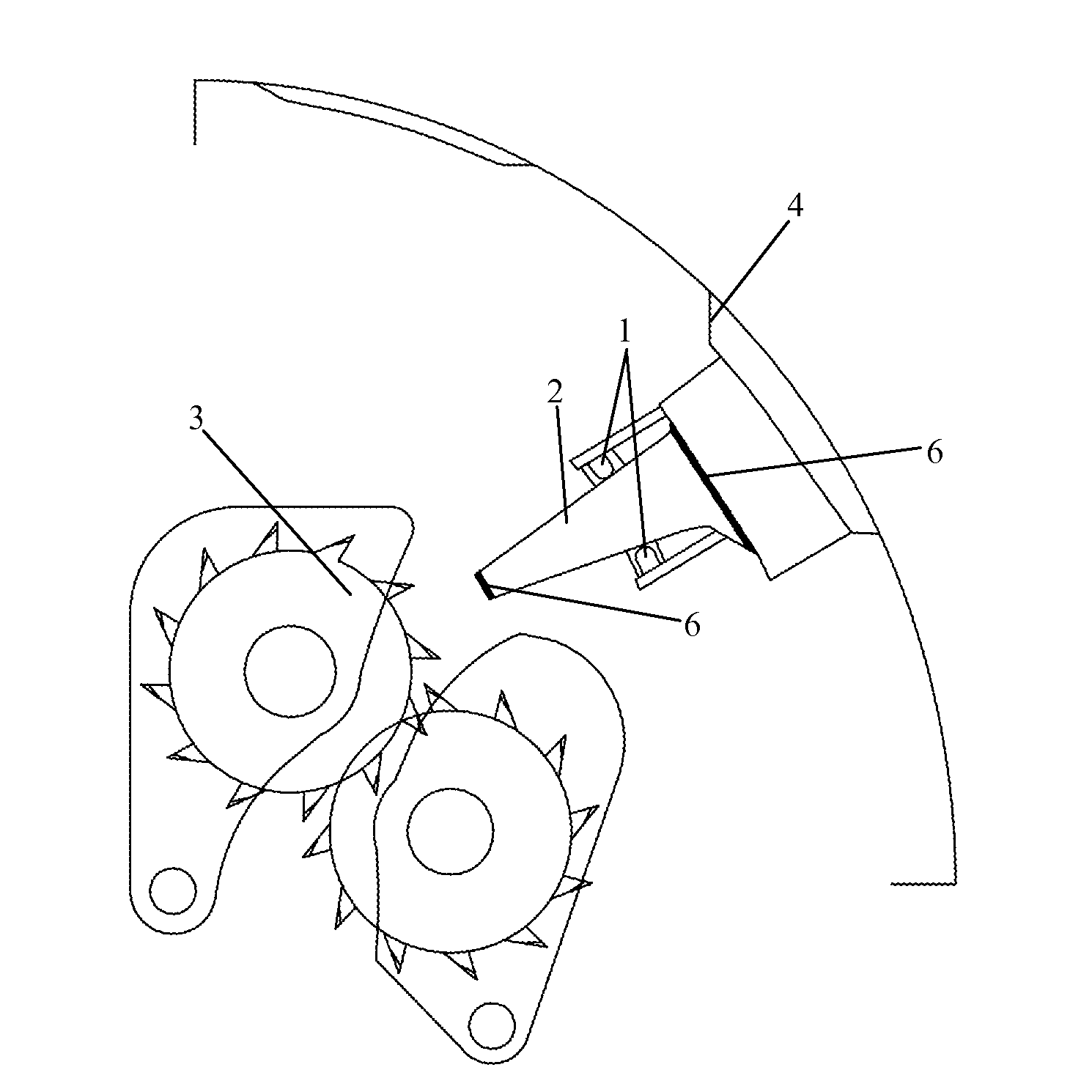 Type protection device for shredders