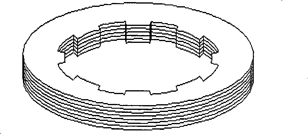 Preparing method for amorphous alloy stator iron core of high-speed electric machine