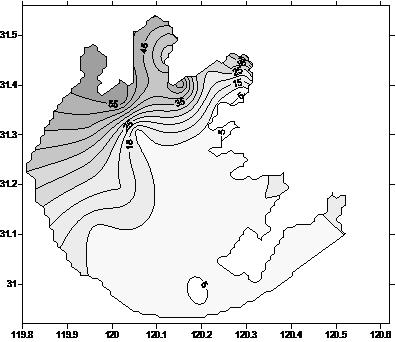 Method for forecasting blue-green algae water bloom in large-scale shallow lake within 72 hours