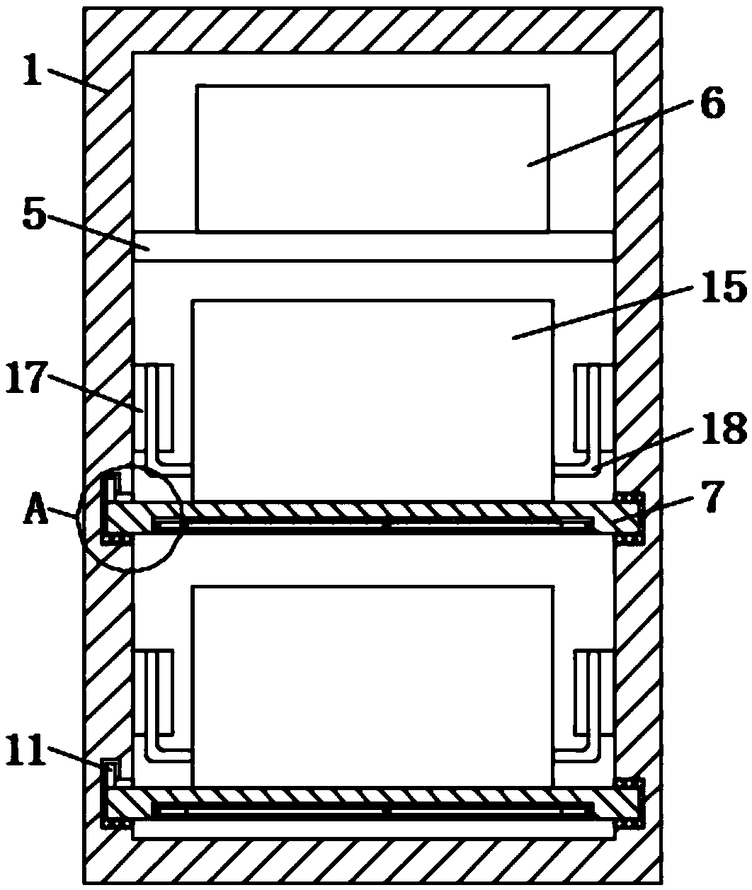 An intelligent terminal feedback type low-voltage feeder cabinet switch mechanism based on fire early warning system