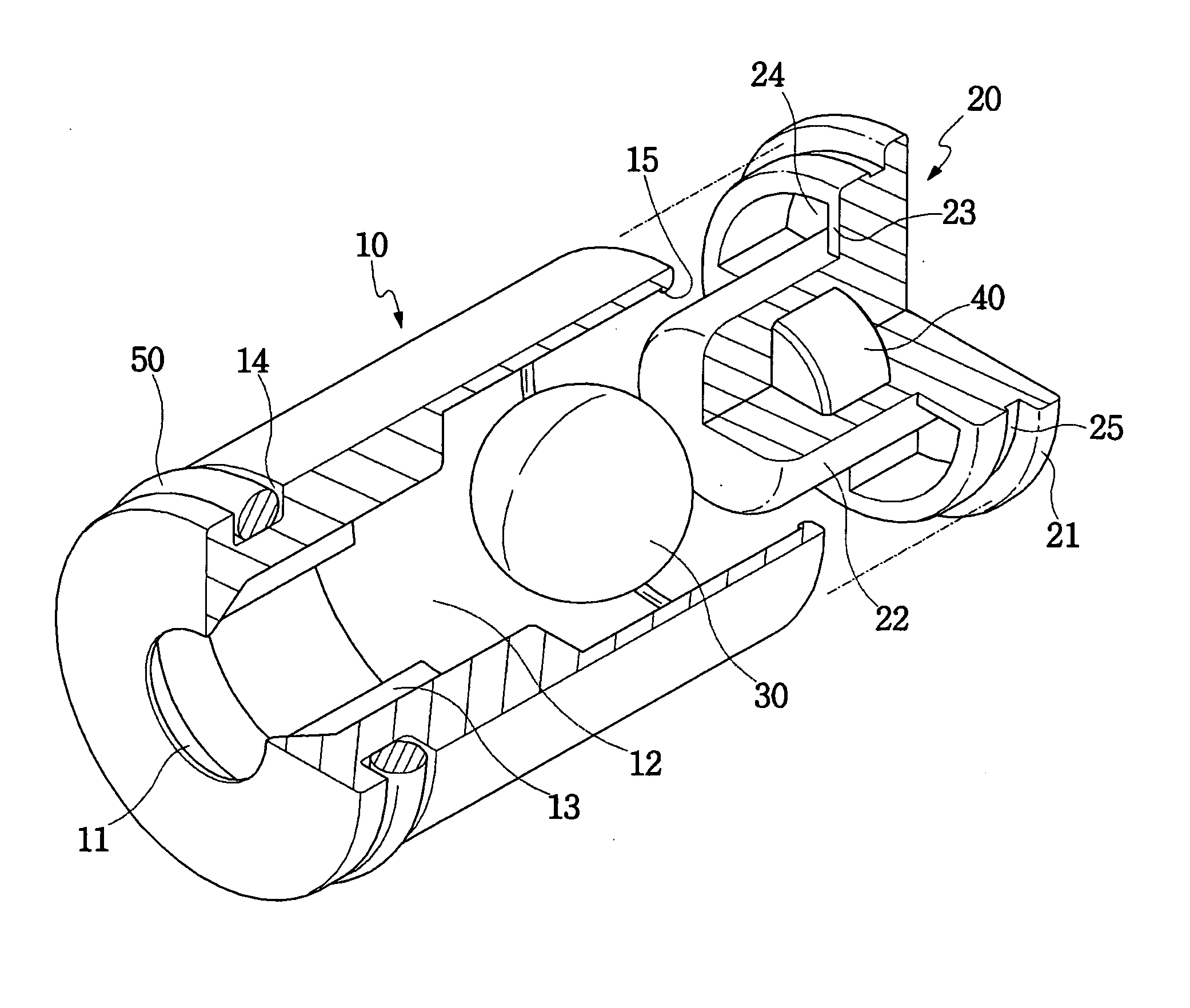 Excess flow safety shut-off valve