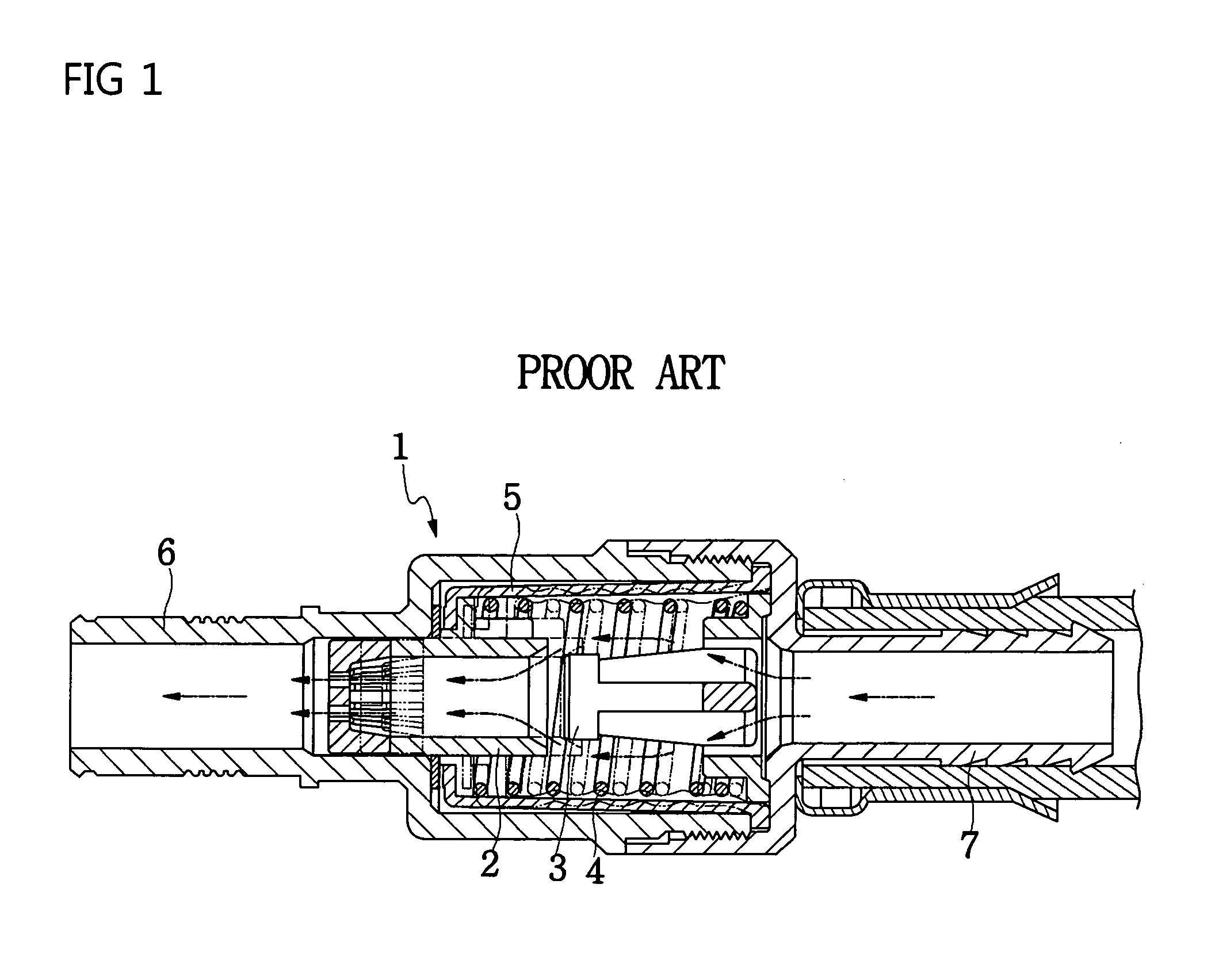 Excess flow safety shut-off valve