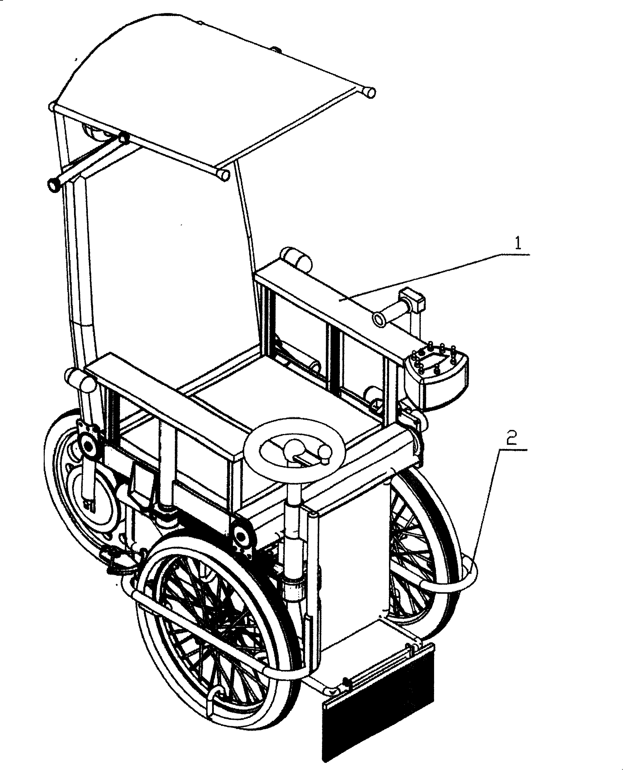 Multifunctional type electric wheel chair for handicapped