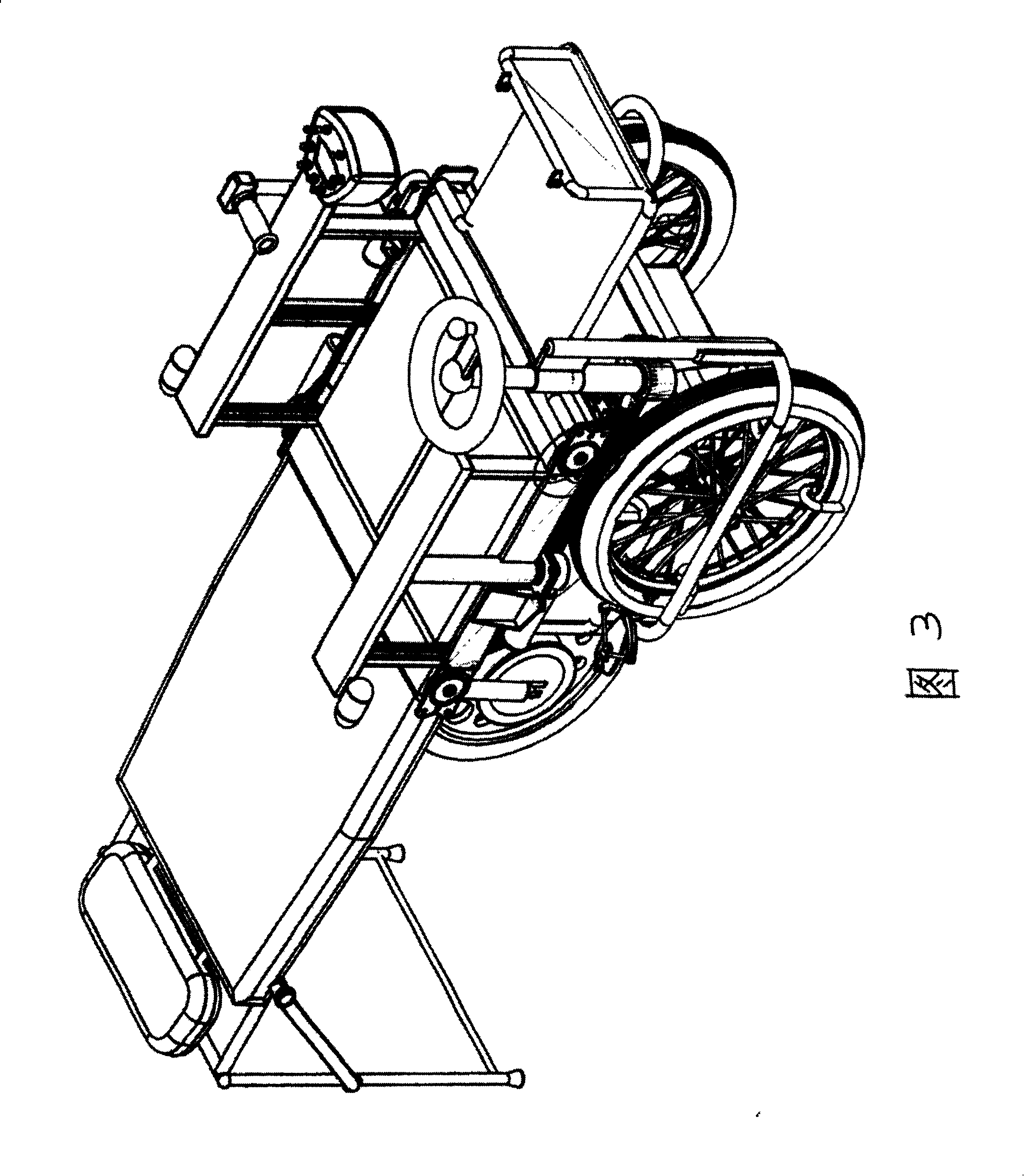 Multifunctional type electric wheel chair for handicapped