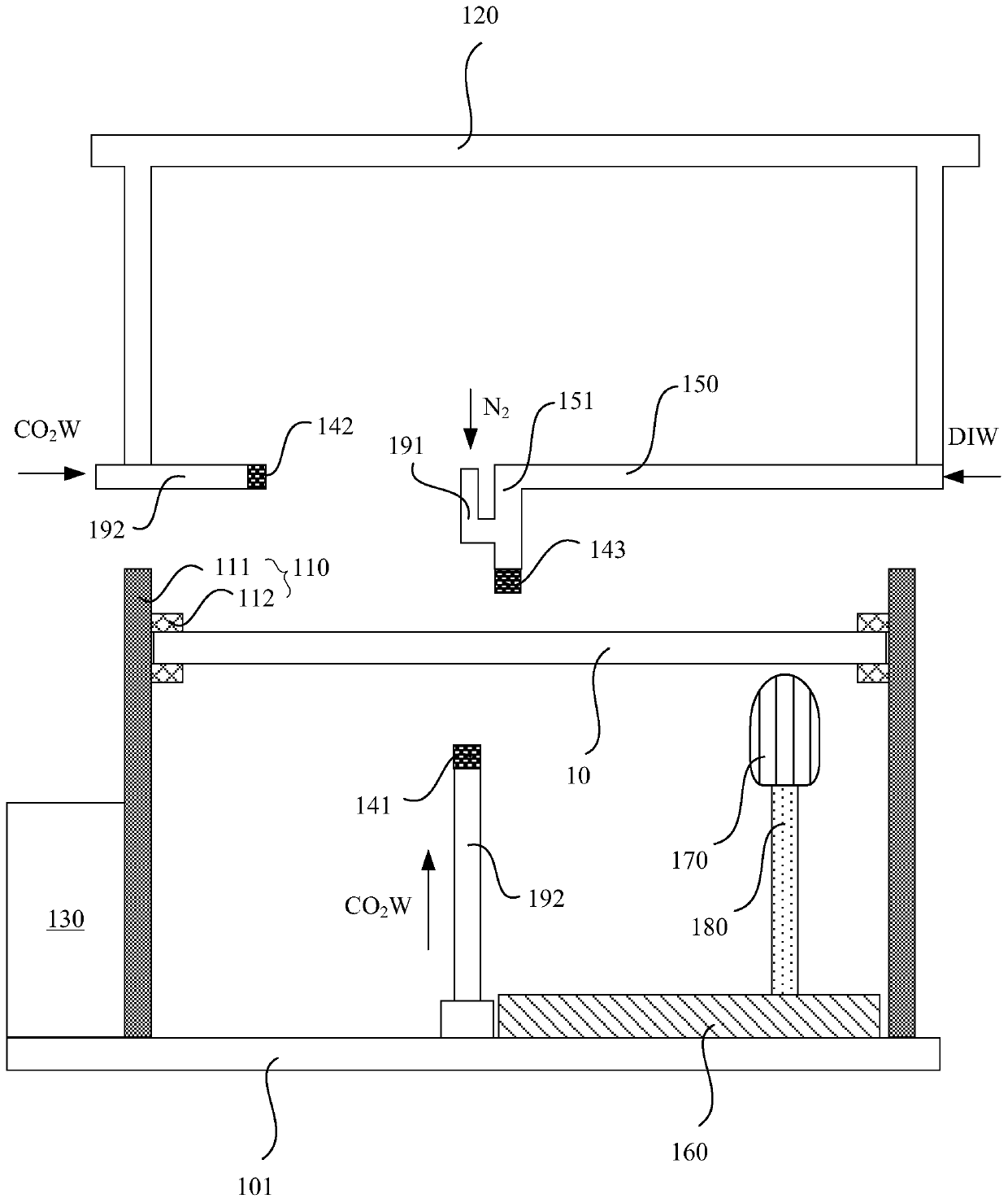 Wafer cleaning device