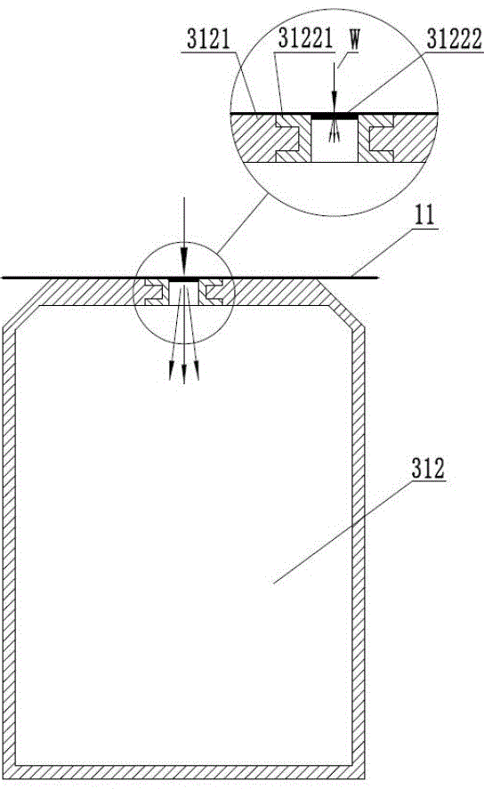 Method for reducing hairiness of PTFE (Polytetrafluoroethylene) film-broken fiber