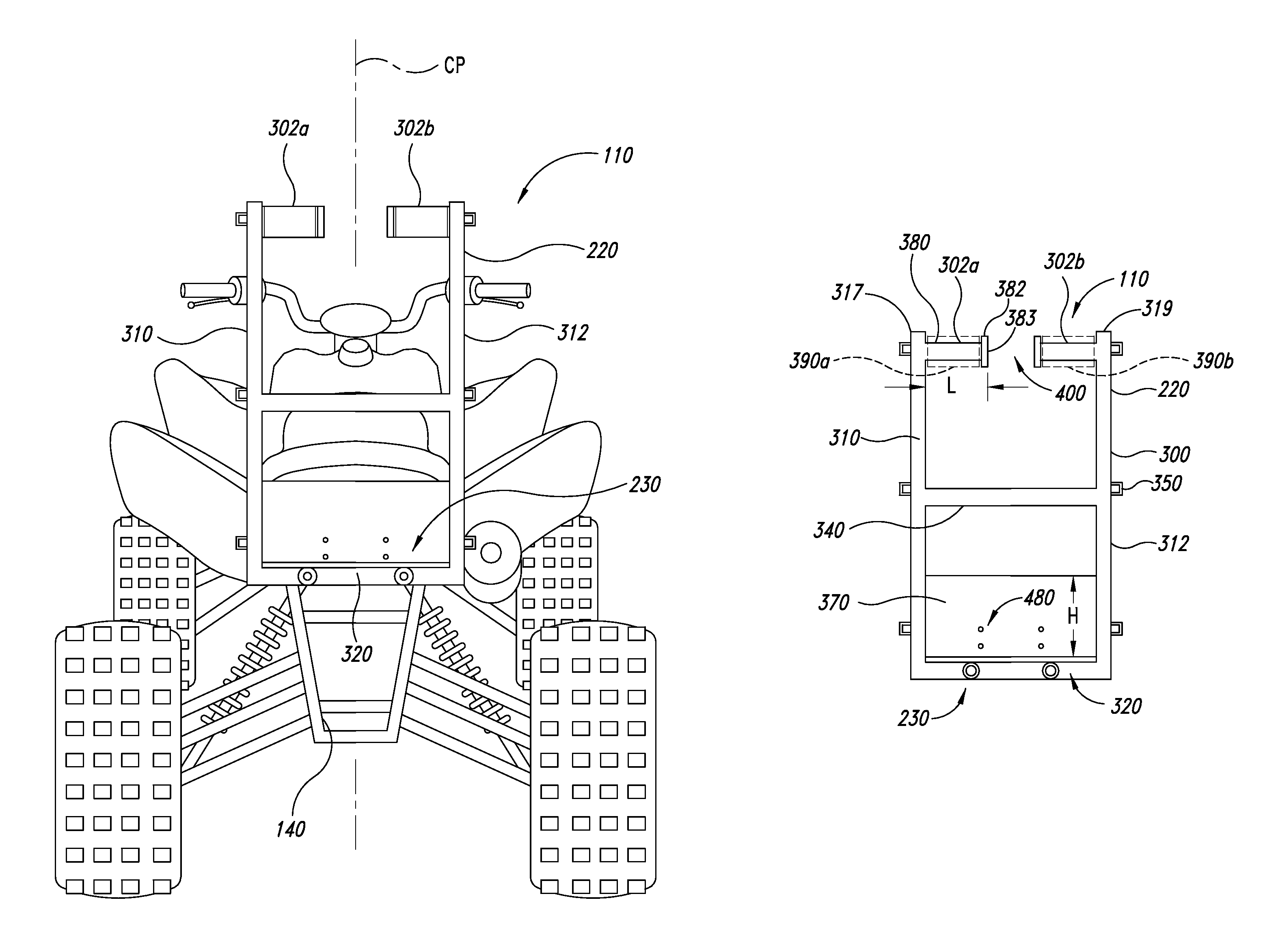 Carrier rack for a vehicle