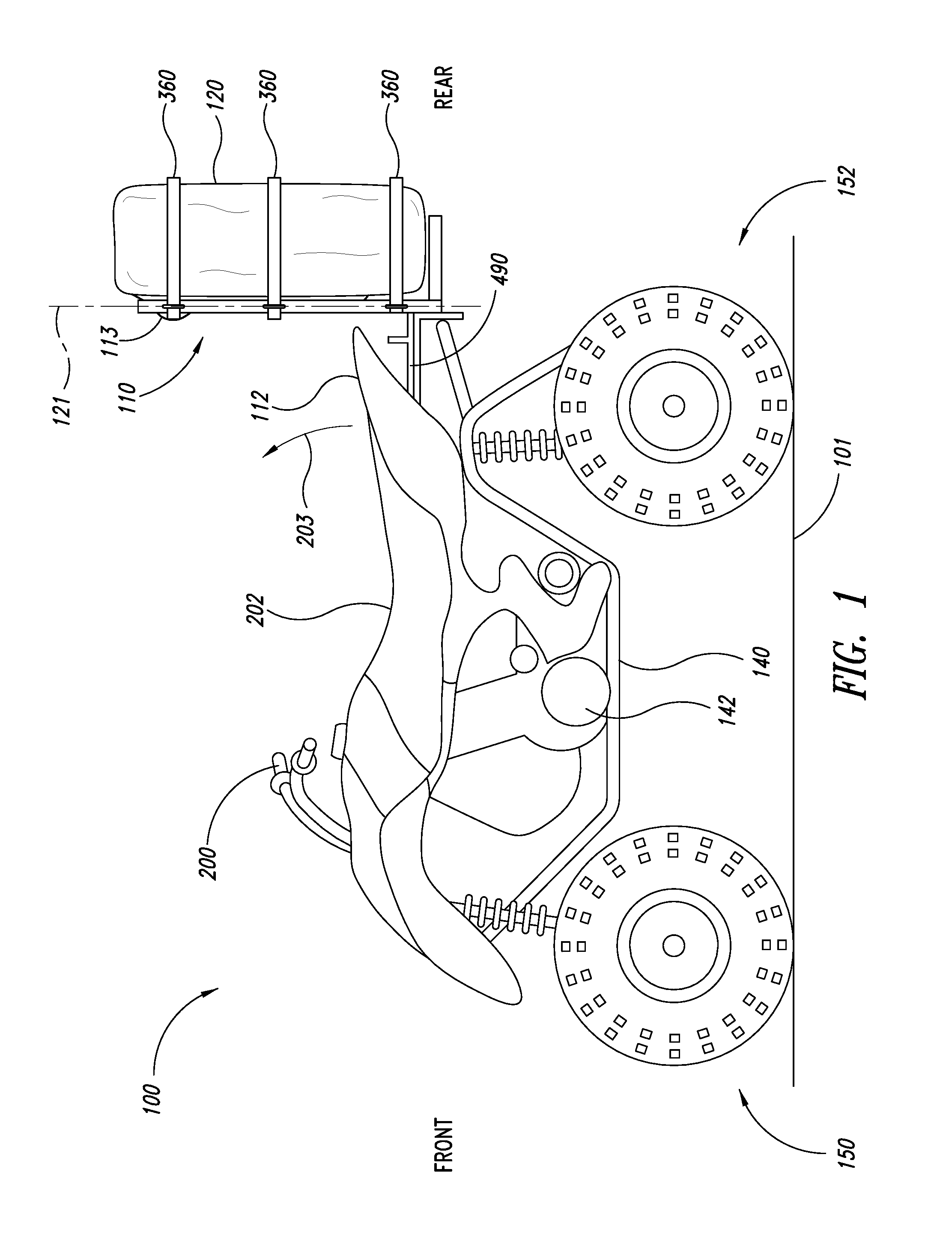 Carrier rack for a vehicle