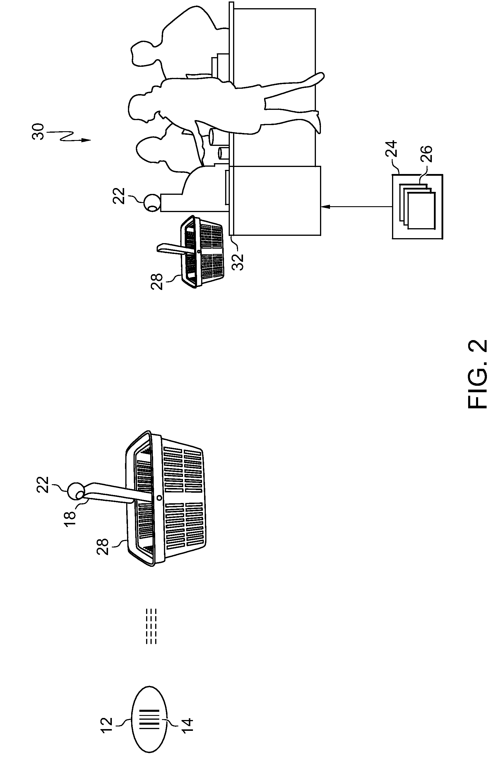 Method, system, and program product for determining a state of a shopping receptacle