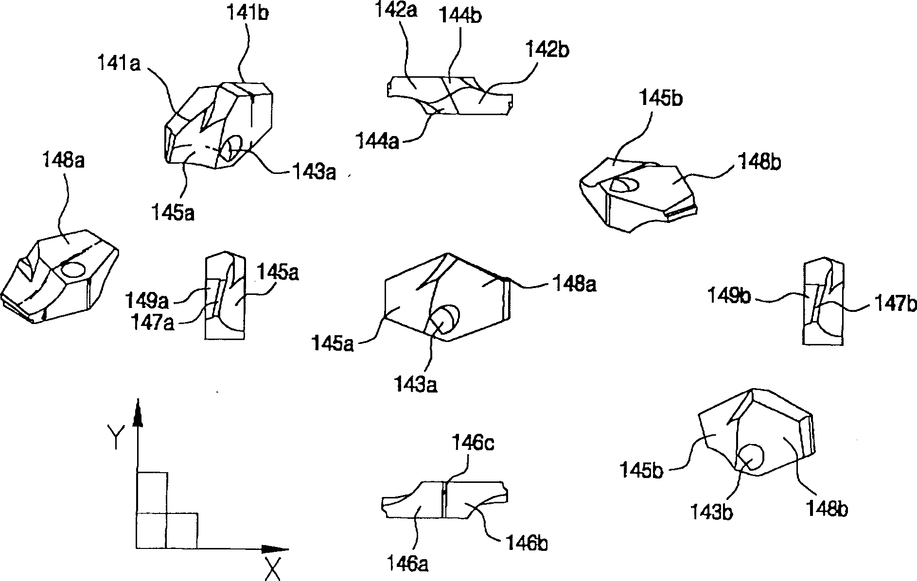 Drill bit water combined integrate inserts