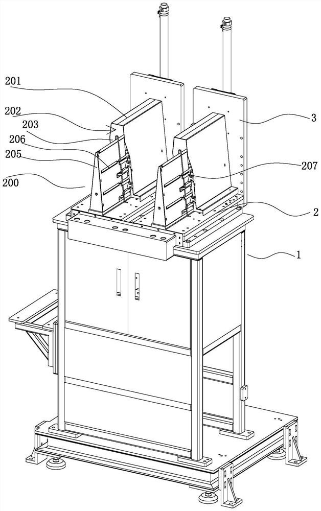 Automatic elastic-hook feeding device of spraying assembly line