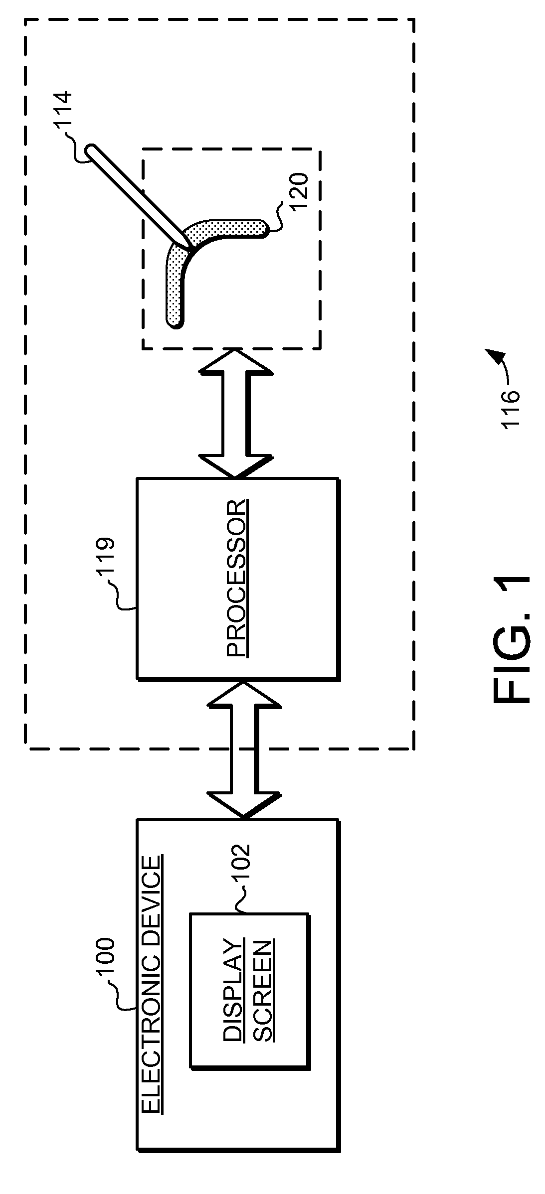 Proximity sensor and method for indicating a display orientation change