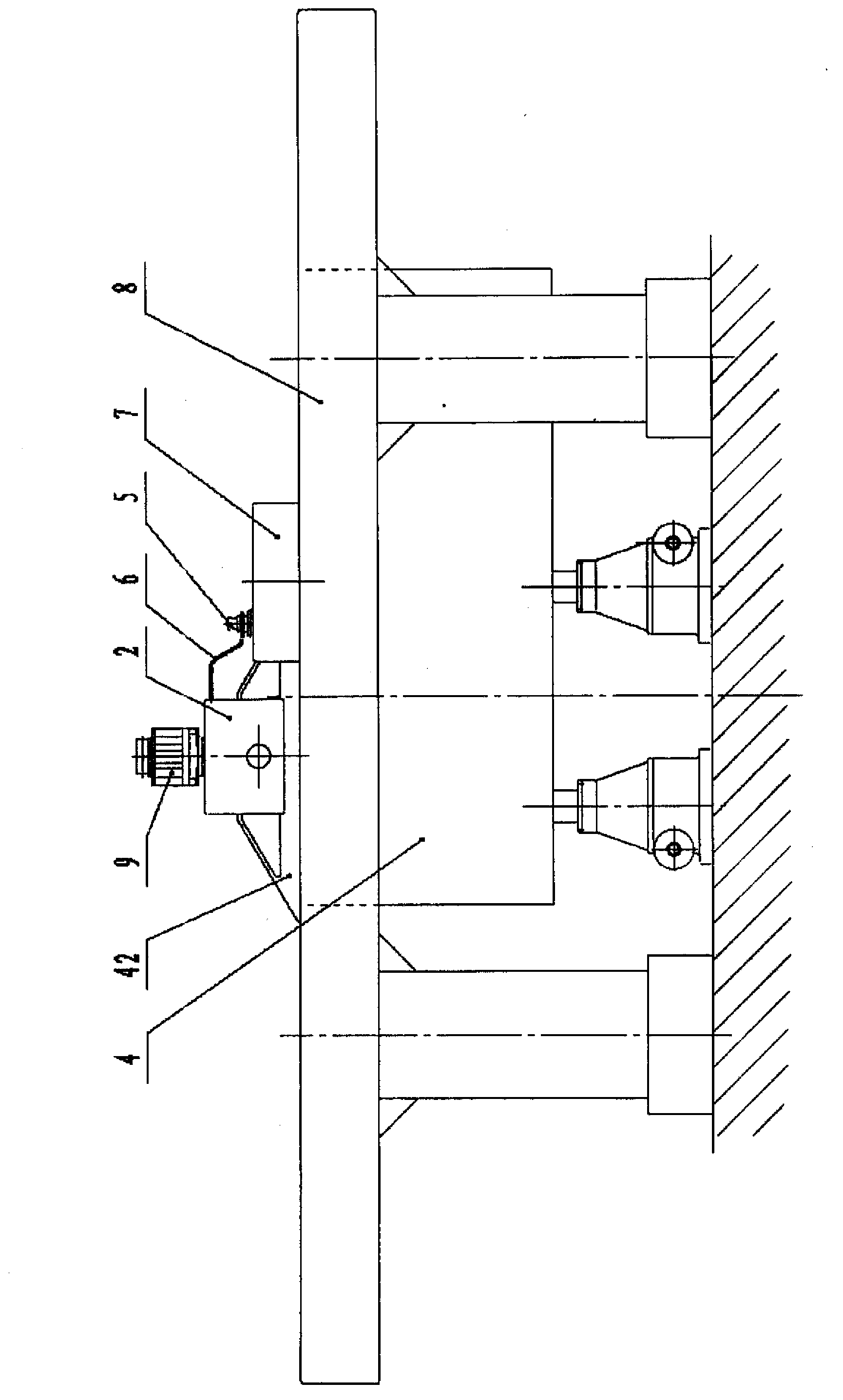 Numerical control rubbing type grinding machine tool