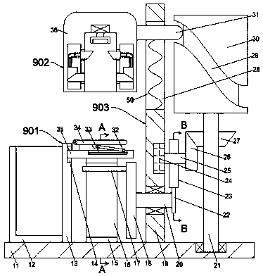 Electric quantity load detection device after waste storage battery recovery