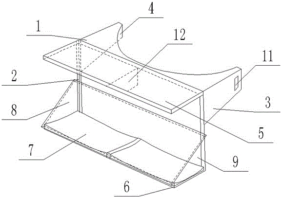 Recess reflecting amplification type augmented reality three-dimensional glasses