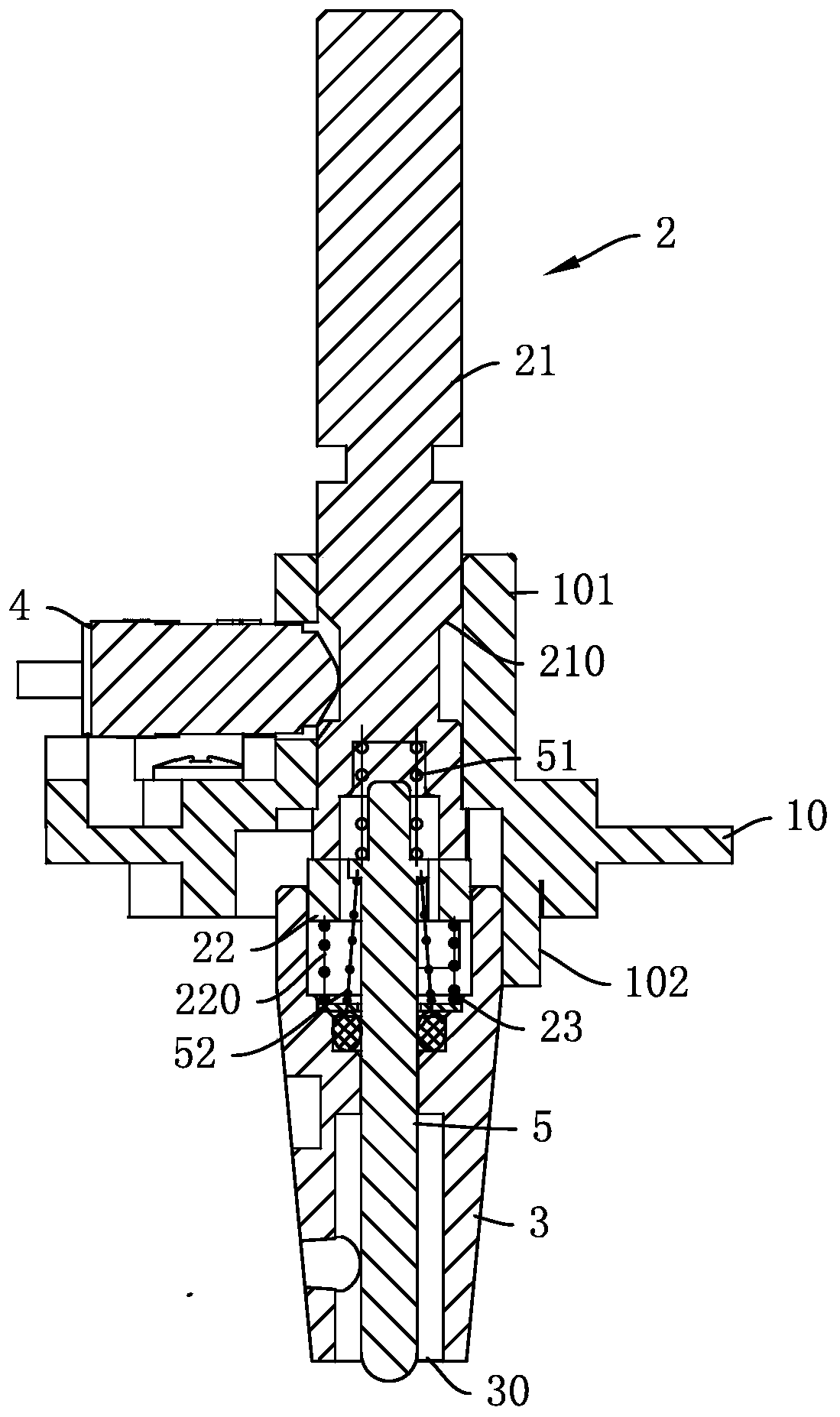 Fuel gas cock valve