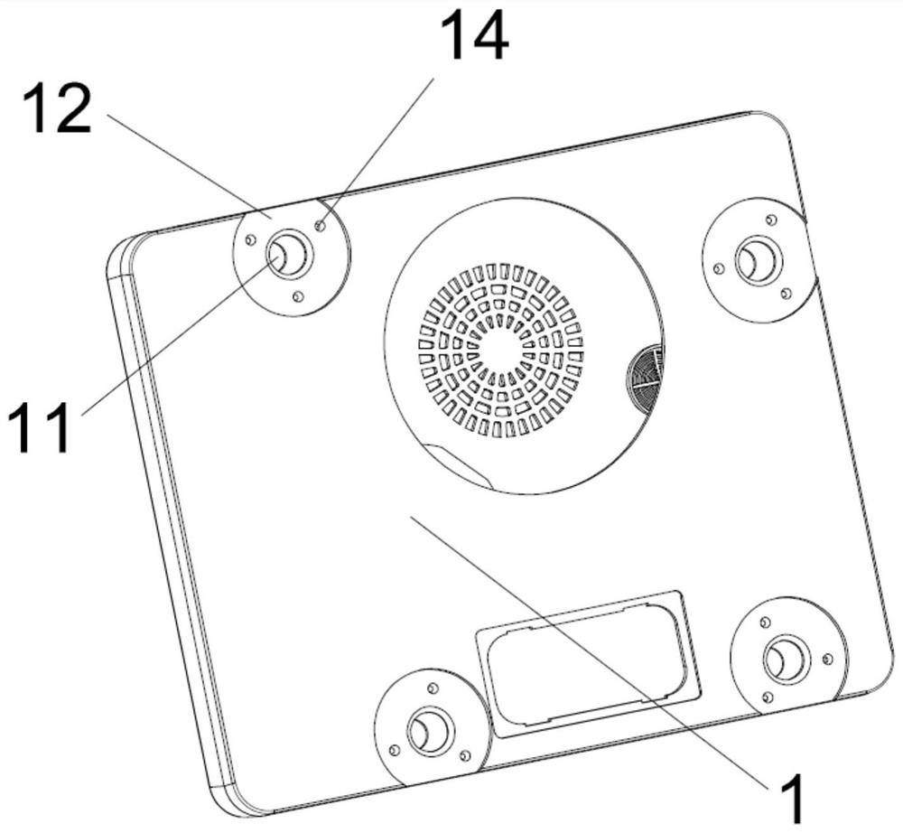 Electric appliance mold box mounting structure