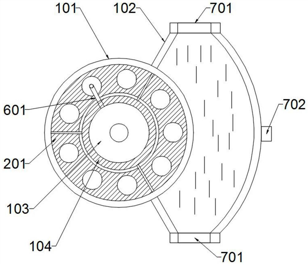 Rotating mold for rotational moulding continuous forming