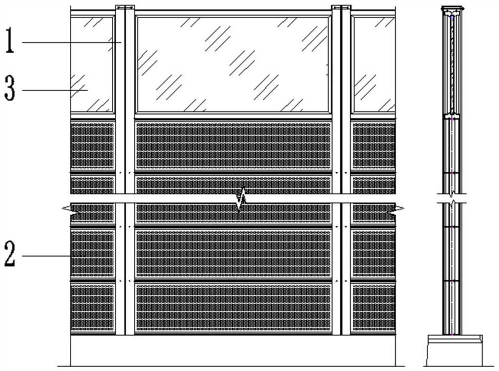 Sound barrier system comprising folded plate buckling type metal sound barrier unit plates