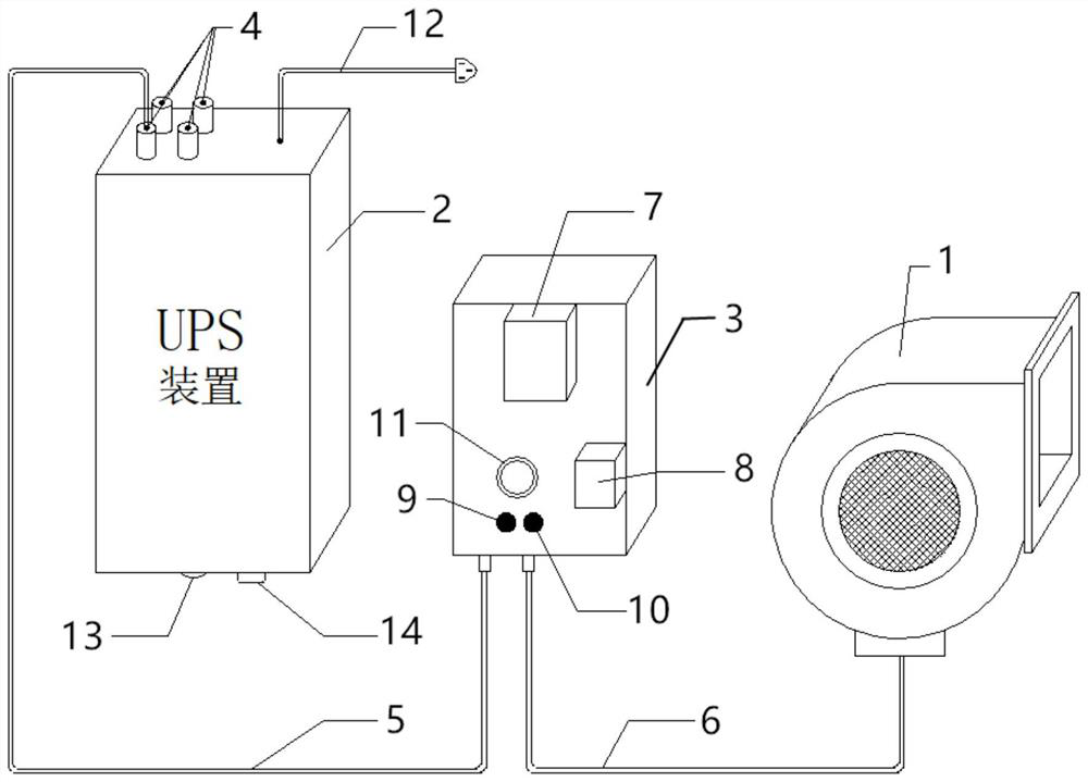 Portable test tool, test detection method and test detection device for pipeline fan