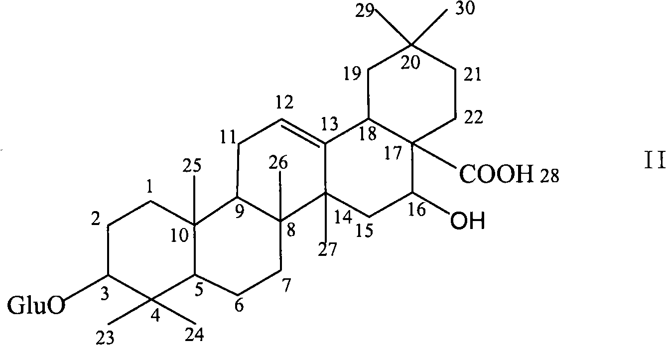 New purpose of triterpene substance