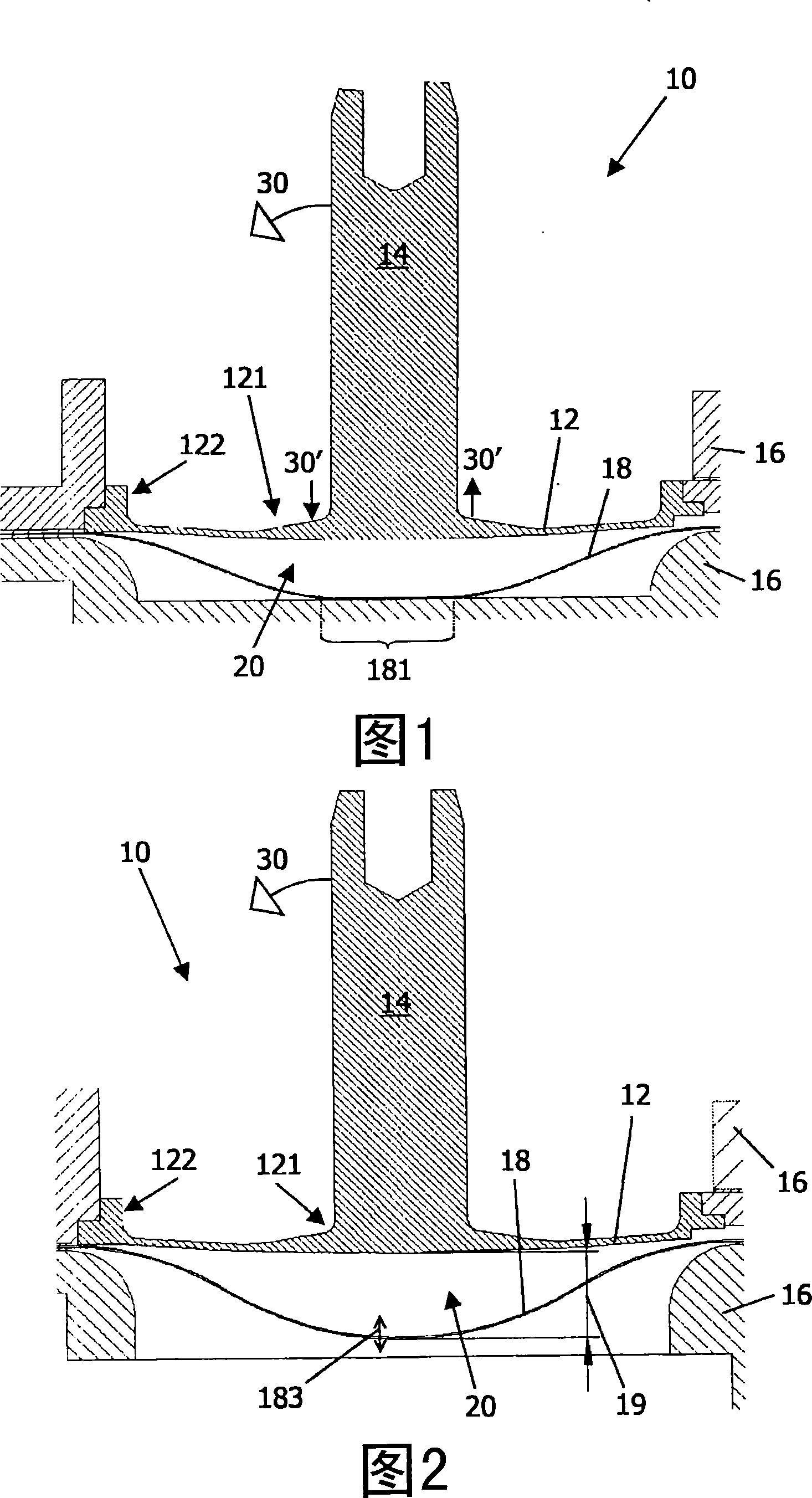 Device for mixing a liquid medium