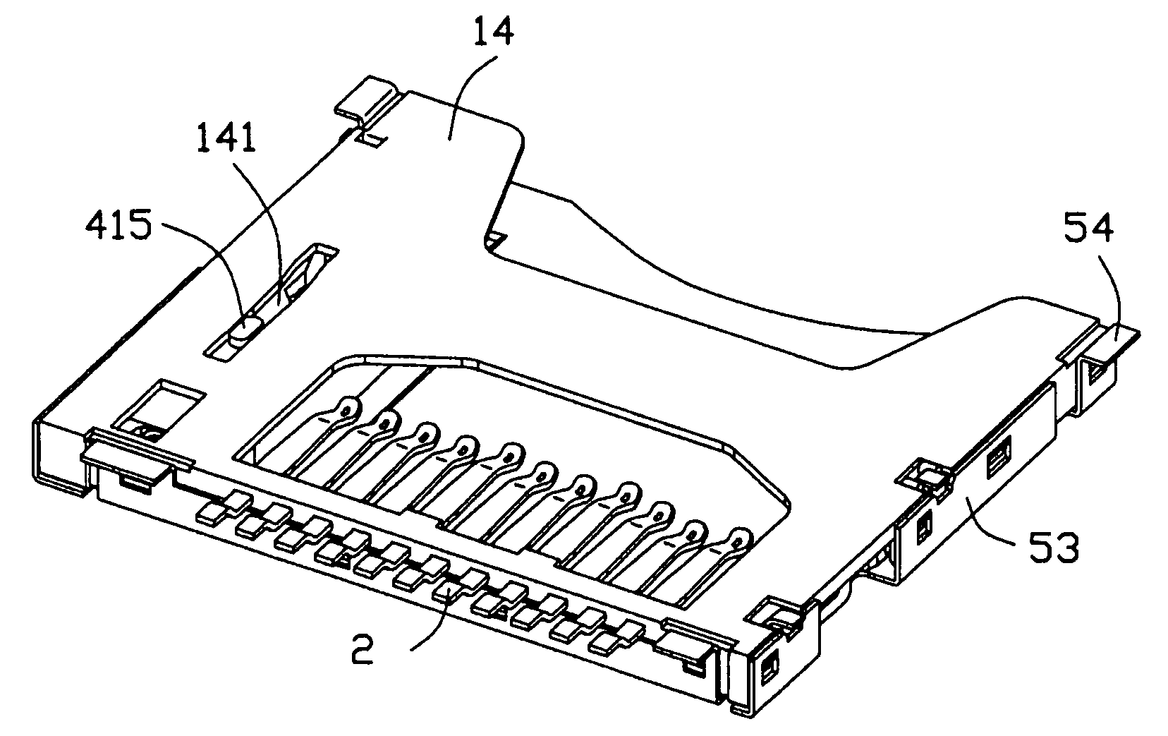 Electrical card connector