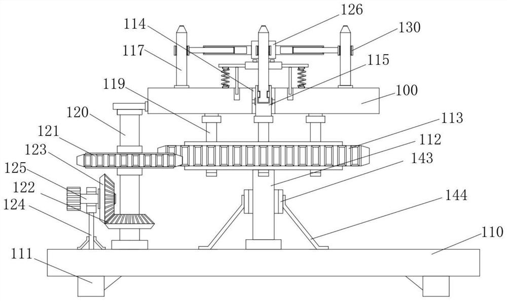 Bottom supporting mechanism for full-glaze ceramic firing