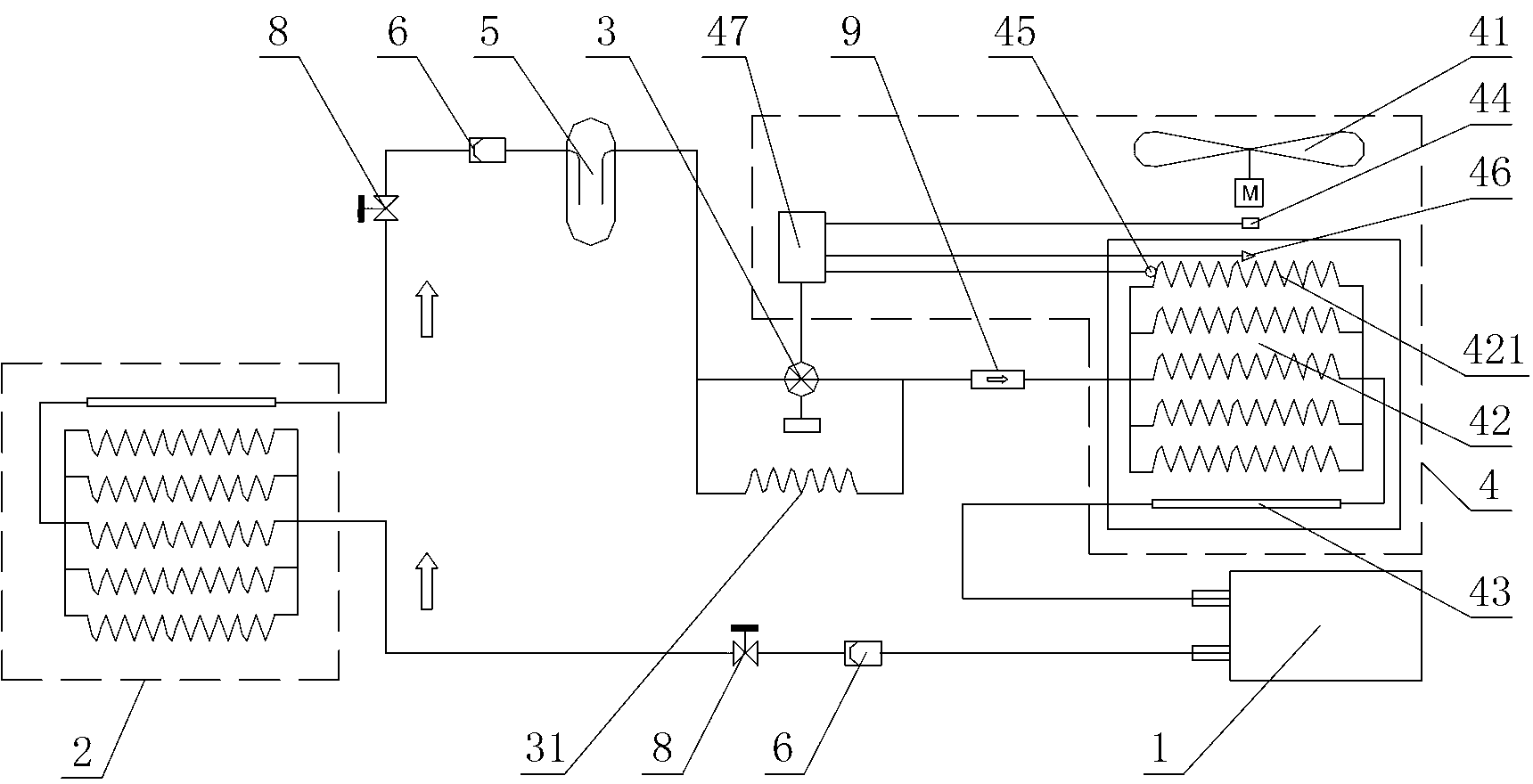 Frostless air handling unit and proportion-integration-differential control method thereof