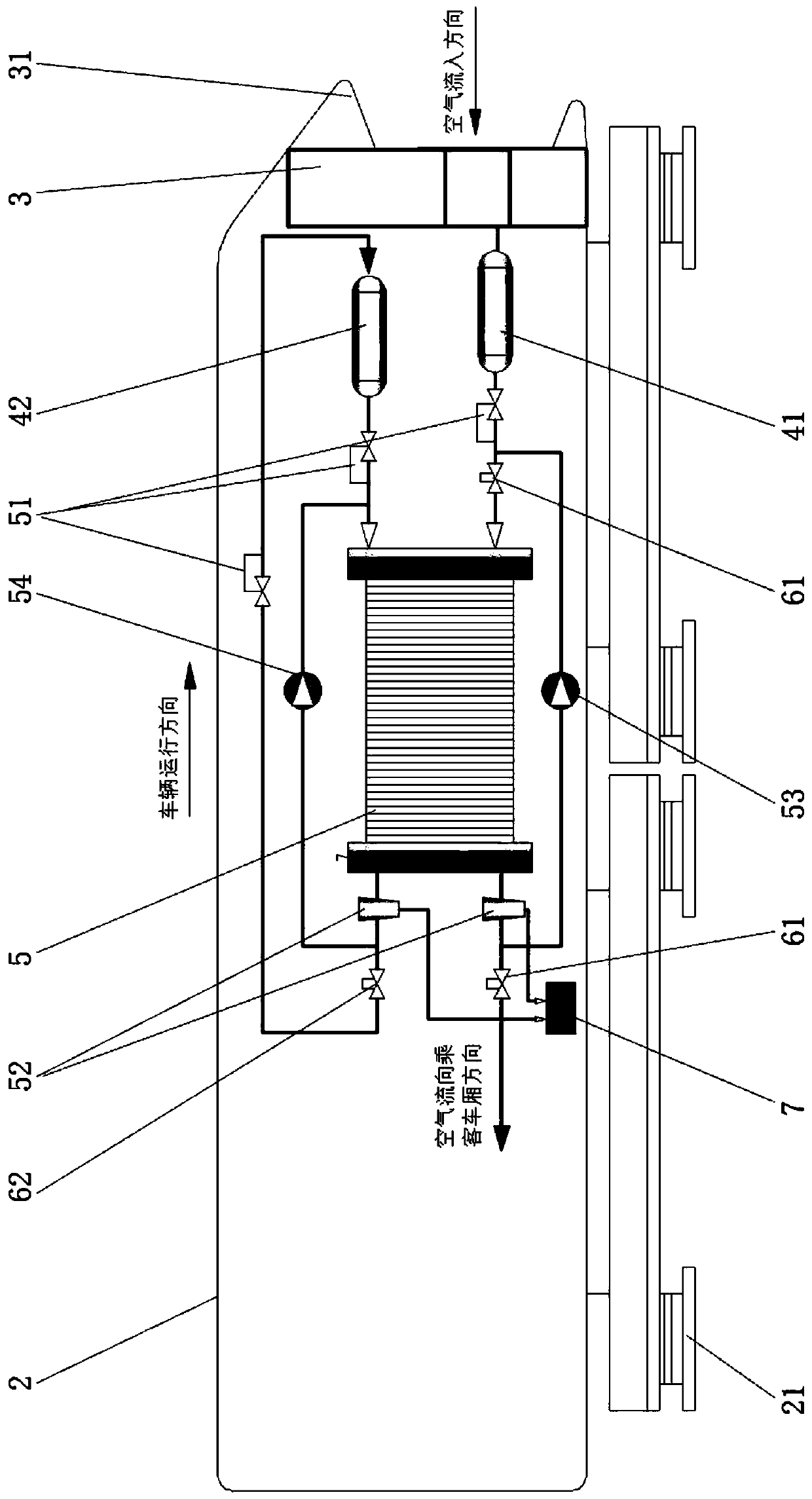 Hydrogen cell vacuum pipeline traffic vehicle