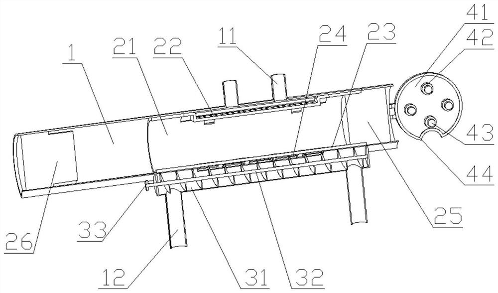 A negative pressure filter system