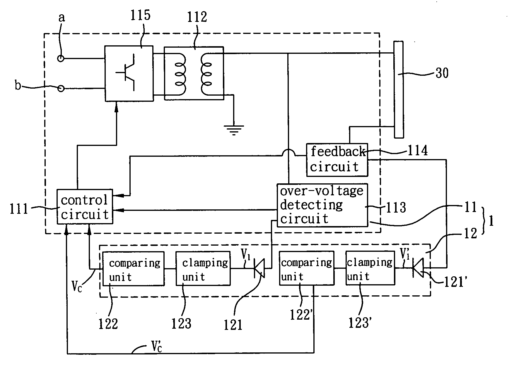 Inverter system and detecting device thereof